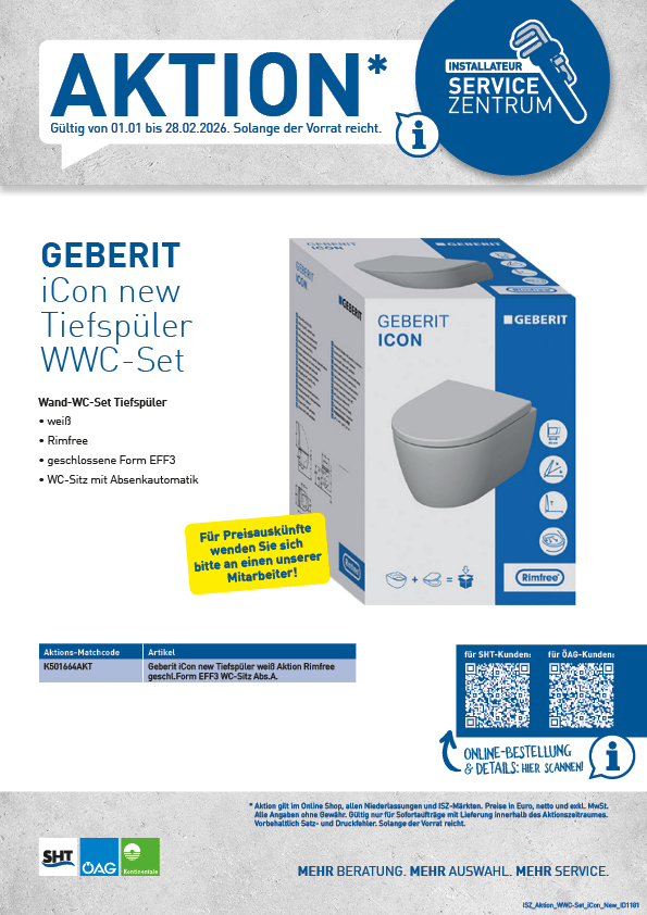 Aktion Geberit WWC-Set iCon New