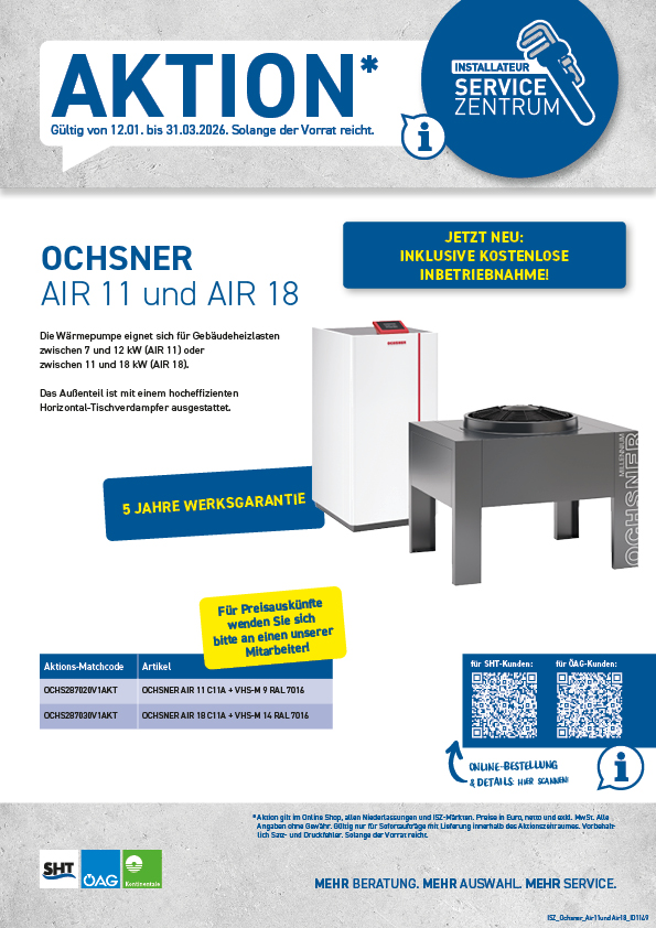 Ochsner Air11 und Air18 Wärmepumpe